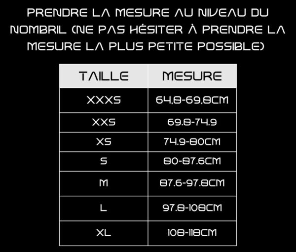 Taille ceinture